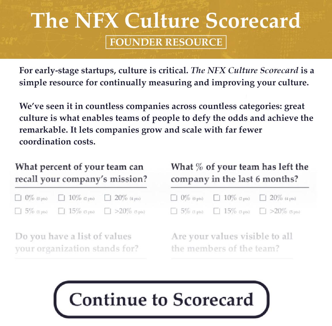 Culture Scorecard