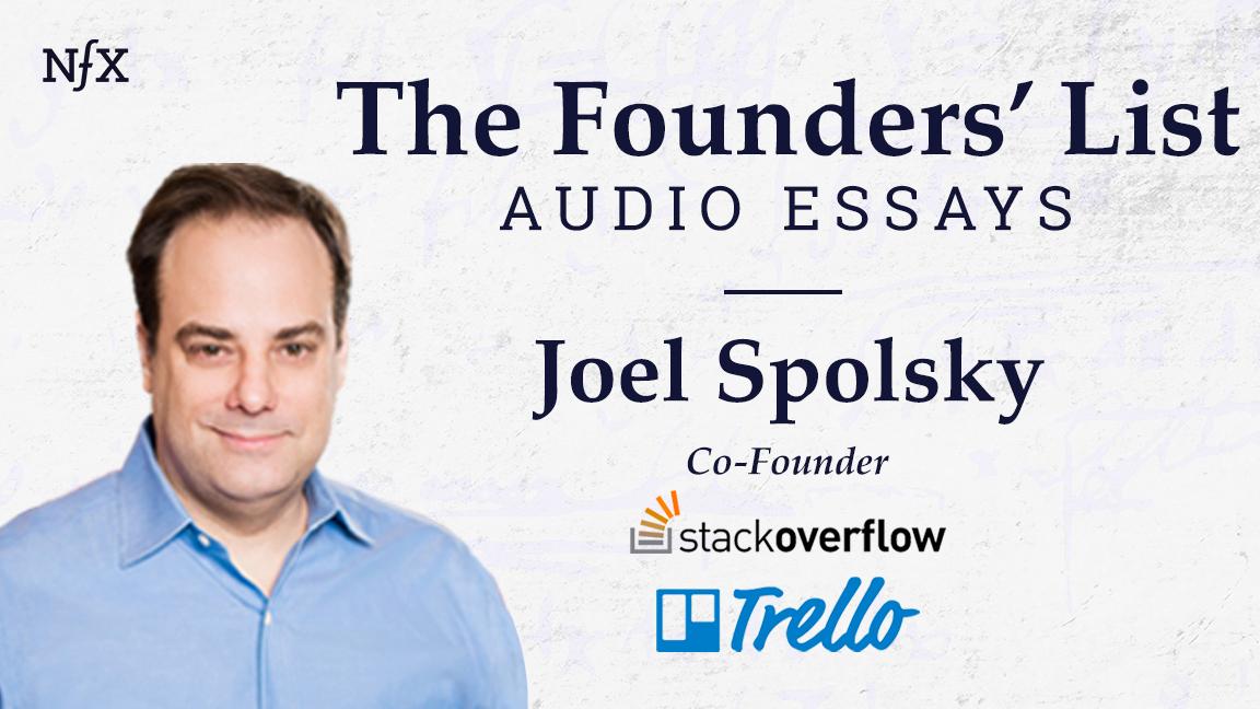Joel Spolsky: “Strategy Letter I: Ben and Jerry’s vs. Amazon” - NFX