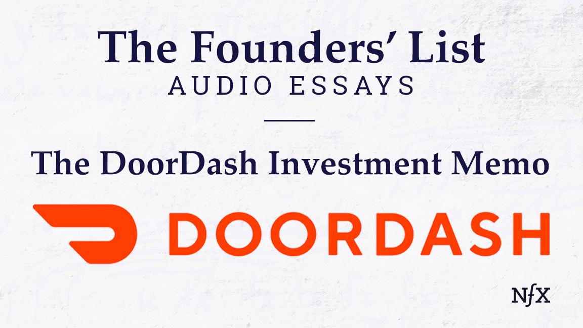 Door Dash Memo NFX