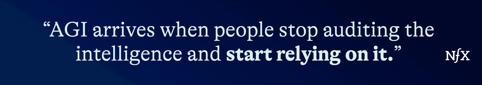 Functional AGI is Already Here from NFX