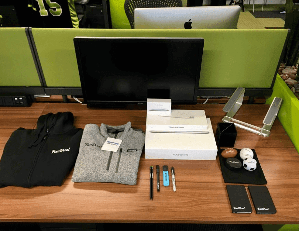 Employee onboarding desk