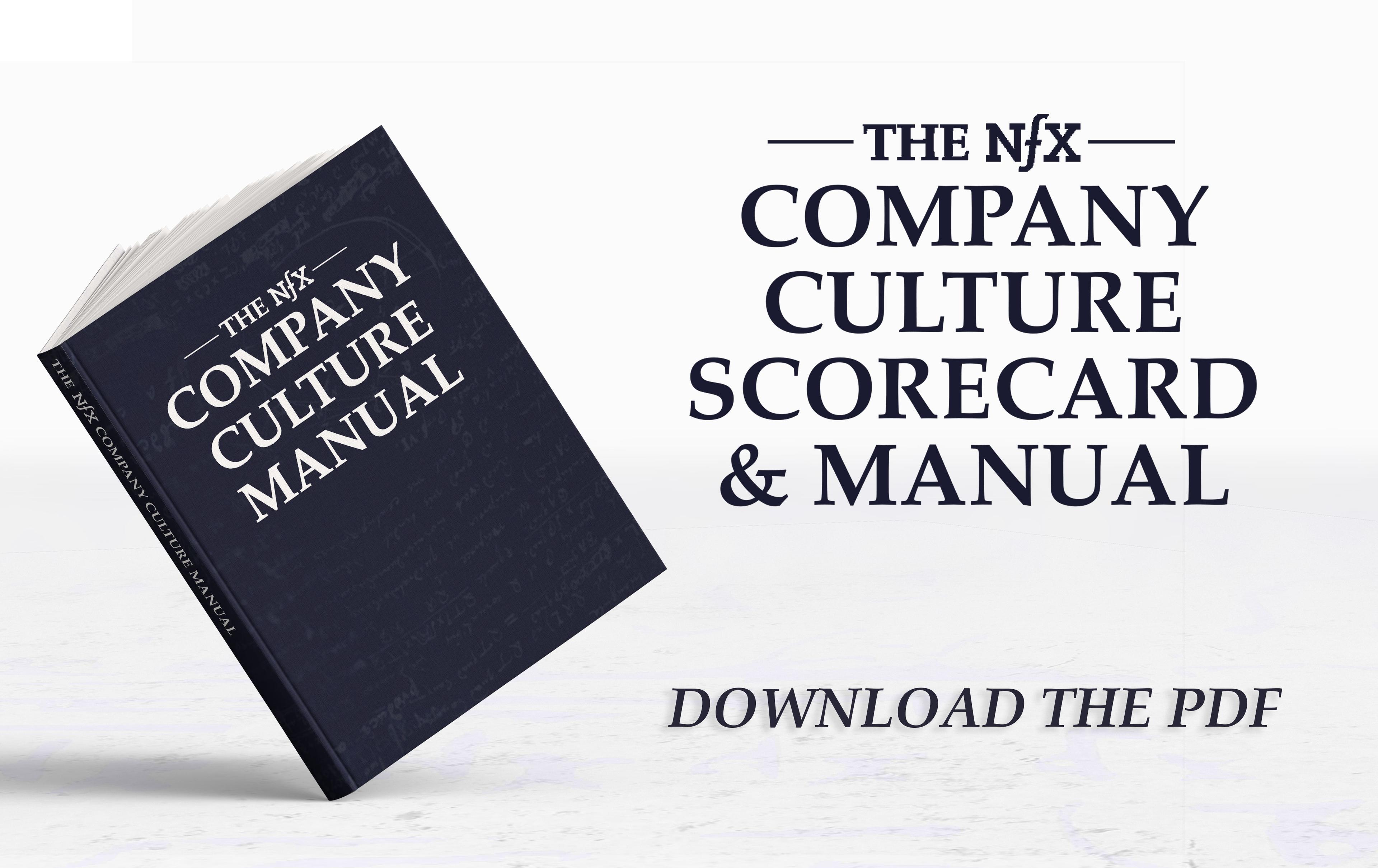 The NFX Company Culture Scorecard and Manual Download PDF