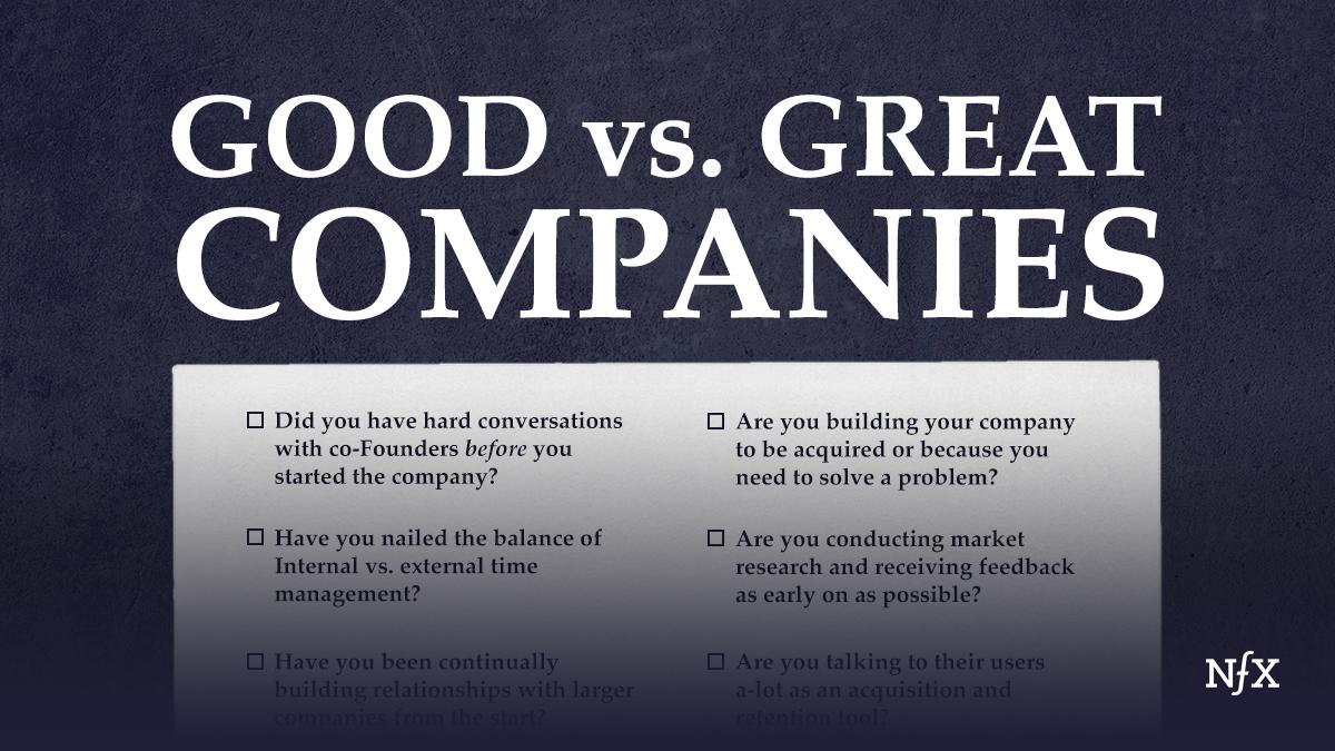 Good vs Great Companies NFX