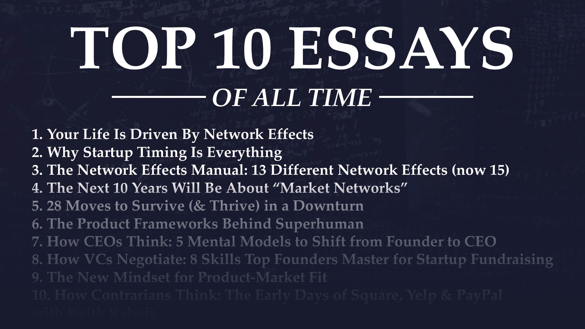 Top 10 Essays of all time