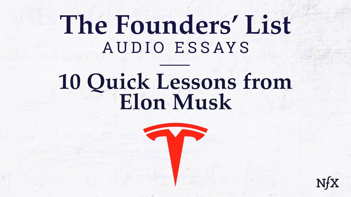 Founders' List Elon Musk
