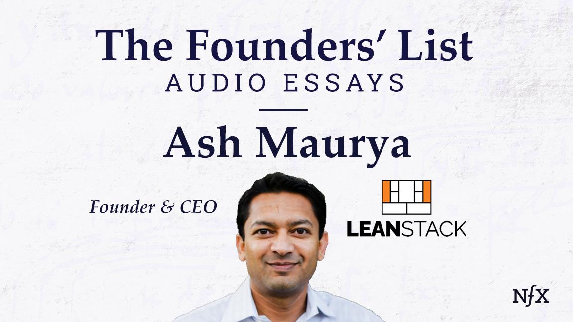 Ash NFX Founders' List