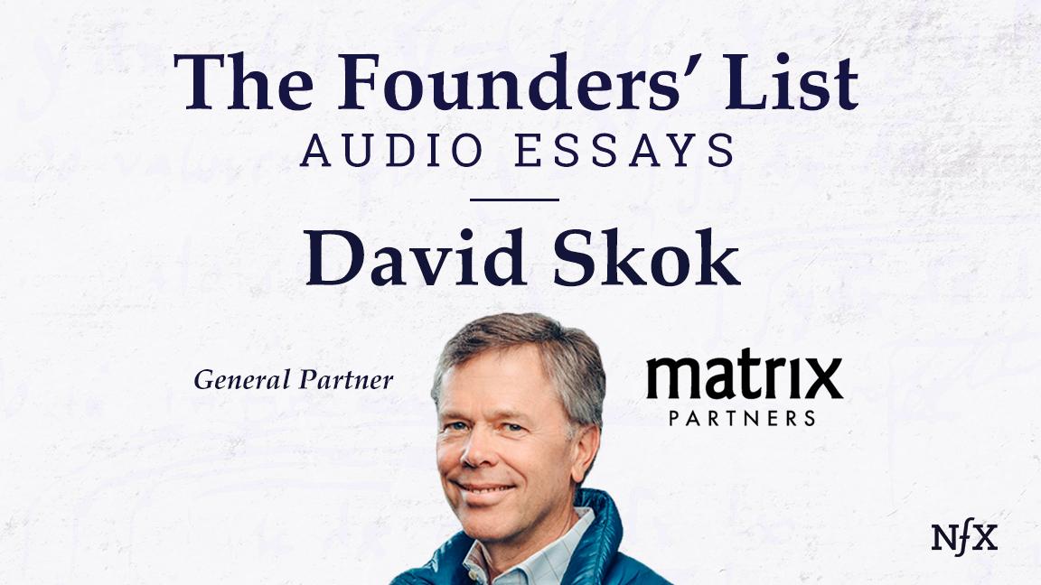 David Skok NFX Founders' List