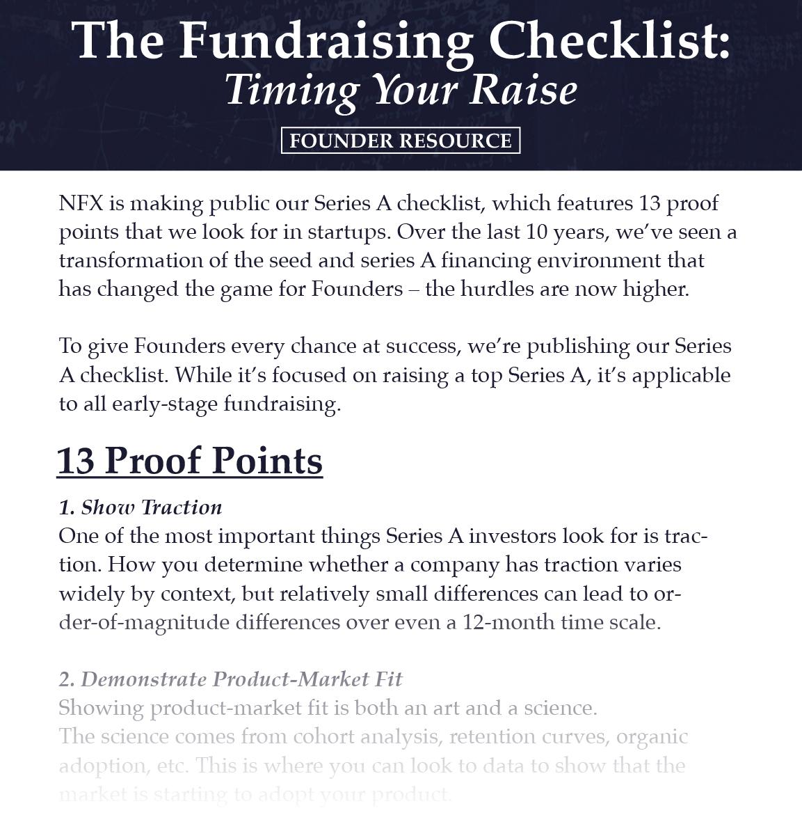 Fundraising Checklist