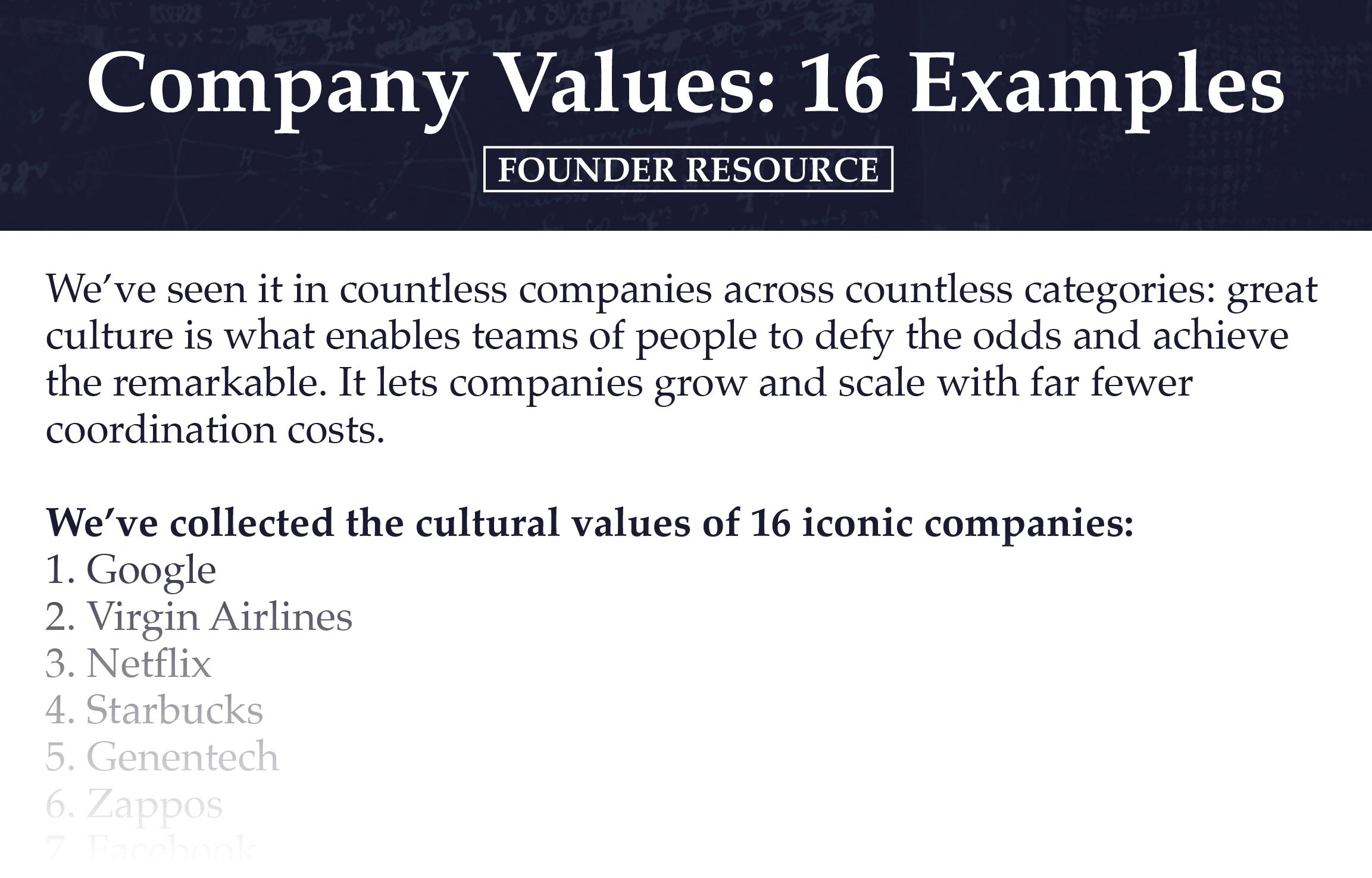 Company Values: 16 Examples - Content Upgrade