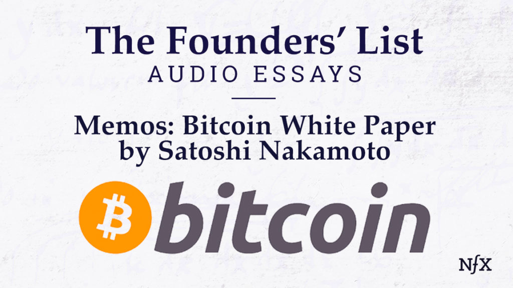 satoshi nakamoto bitcoin paper