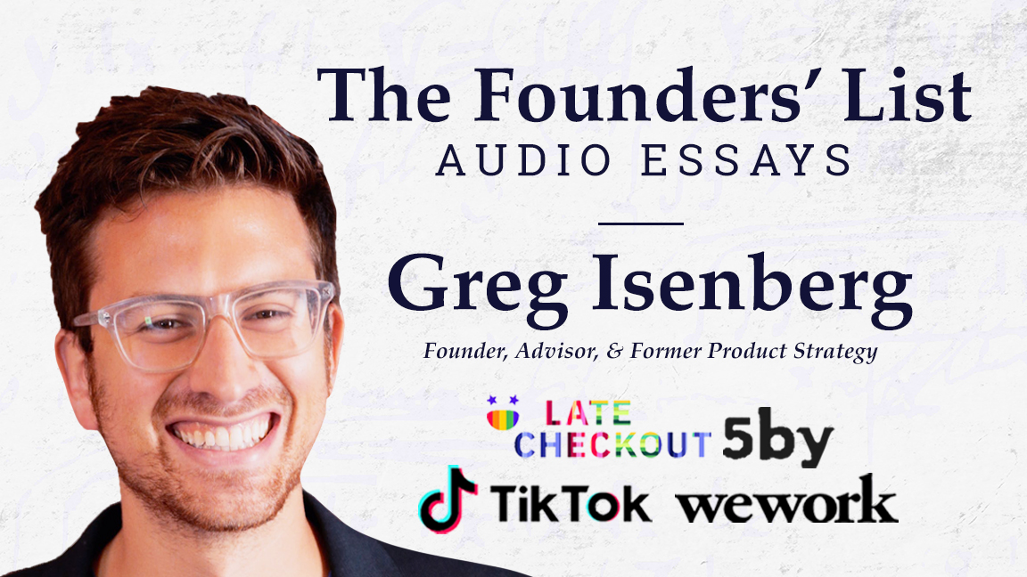 Greg Isenberg - NFX Founders' List