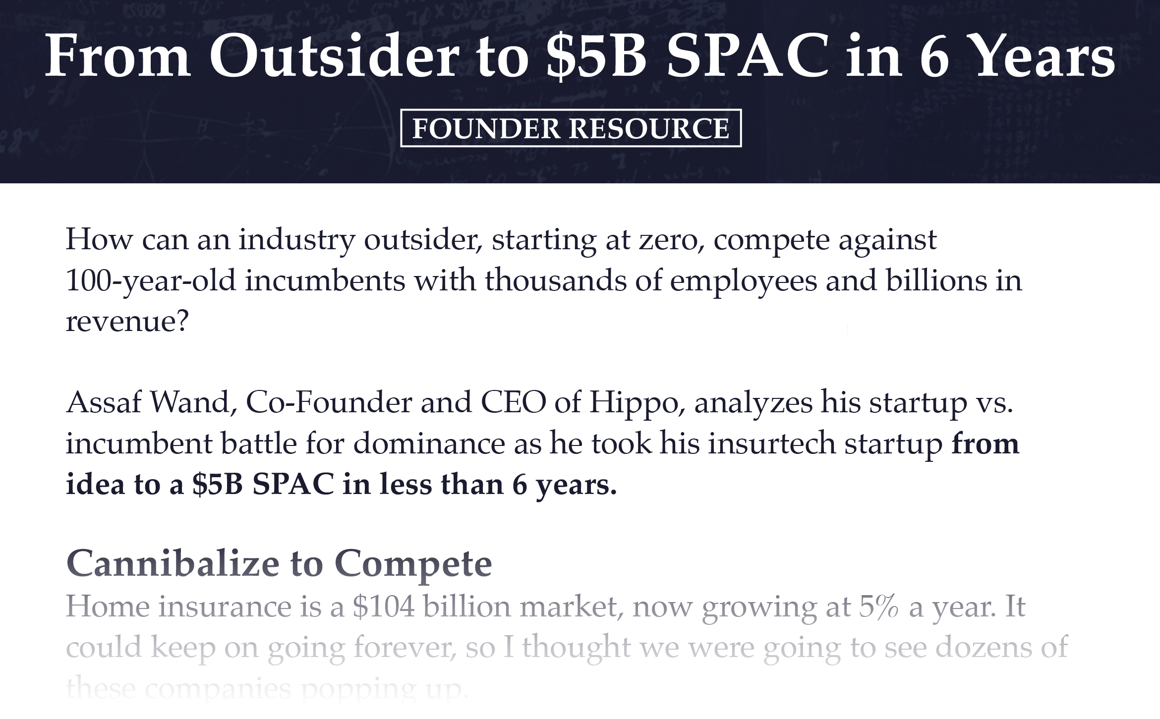 Outsider to $5B SPAC in 6 Years